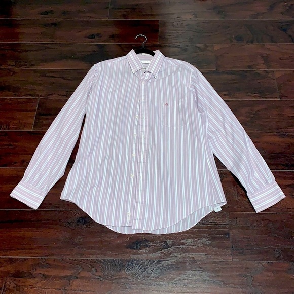 Aigner Striped Cotton Button Up Shirt, sz 15 1/2 / 34/35. - Picture 1 of 7